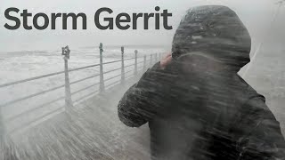 We Went Out So You Didnt Have ToA Close Look At Storm Gerrit From Coastal Montrose Scotland [upl. by Devaney627]