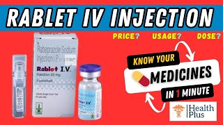 Rablet IV Injection  rabeprazole  lupin Rabeprazole 20mg [upl. by Ahsir]