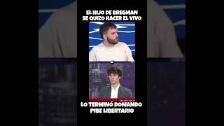 El hijo de Bregman pasa vergüenza trabaja 4 hs x día en una biblioteca lla vllc milei2027 [upl. by Ahsienot]