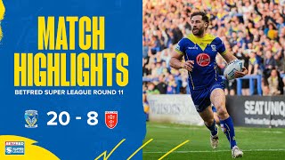 Highlights R11  Warrington Wolves v Hull KR [upl. by Harbour279]