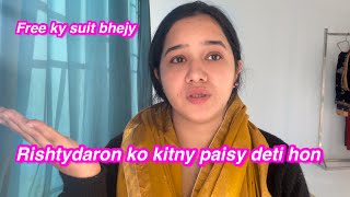 Sbko free ky suit bhejy  ramzan ko help q nhi ki  Mobile sale krdiya  Sitara yaseen vlog [upl. by Gnah328]