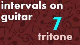 Train Your Ear  Intervals on Guitar 715  Tritone b5 [upl. by Adnical]