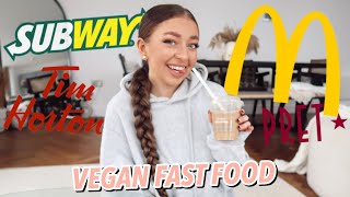 Only Eating Vegan Fast Food For 24 Hours [upl. by Fi892]