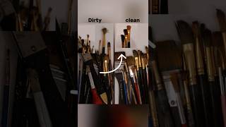 How to clean brushes in a workable way It actually works👍 Clean and straighten brushes easily [upl. by Banks]