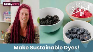 EcoFriendly Fabric Dye Tutorial  Get Started in Tie Dye  Hobbycraft [upl. by Mcnully]