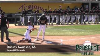 Dansby Swanson Prospect Video SS Vanderbilt University mlbdraft vandybaseball [upl. by Boykins]