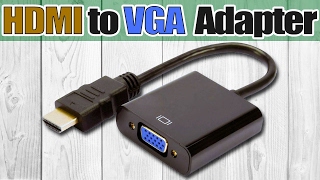 Адаптер конвертер или переходник HDMI to VGA Как подключить старый монитор к новой видеокарте [upl. by Shamus588]