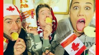 TRYING WEIRD CANADIAN CHIPS w Colleen Evans [upl. by Aicital]