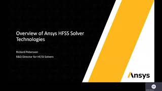 Overview of Ansys HFSS Solver Technologies [upl. by Bordie]