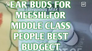 Ear buds for meesho BUDGECT middle class peoples enjoyearbuds [upl. by Aushoj]