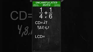 How To Find Common Denominators Of Fractions  shorts maths fraction [upl. by Akimehs628]