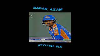 Babar Azam Stylish Sixcricket shortsfeed shorts viralshorts trendingshortsbatting viralvideo [upl. by Annehsat]