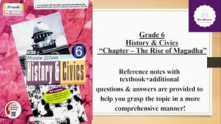 “Chapter 9 – The Rise of Magadha” Reference Guide  Grade 6  History amp Civics  ICSE [upl. by Naud]