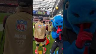 stick around til the end 🤣 houston texans nfl sticker prank [upl. by Doralynne]