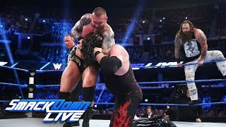 Dean Ambrose Kane amp James Ellsworth vs The Wyatt Family SmackDown LIVE Nov 8 2016 [upl. by Anedal]