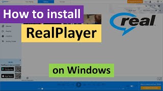 How to Install Real Player on Windows [upl. by Tnomal2]