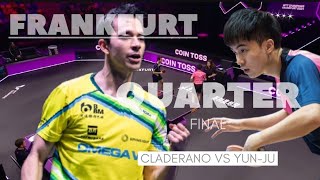 LIN YUNJU VS HUGO CLADERANO  FRANKFURT 2024 M QUARTERFINAL [upl. by Nojid922]