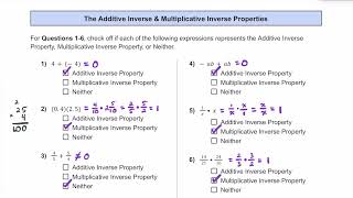 Practice using the Additive Inverse Property amp Multiplicative Inverse Property with Expressions [upl. by Niletac]