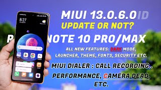 New MIUI 13060 Update with MIUI Dialer for Redmi Note 10 ProMax Dark Mode Fixed New Launcher [upl. by Weingartner]