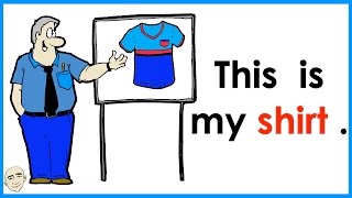 This Is My Shirt  Clothing Vocabulary  Easy English Conversation Practice  ESL [upl. by Rheta241]