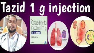 Tazid 1 g injection use in Bangla Dosage side effects Bangla only for bacteria disease injection [upl. by Allbee116]