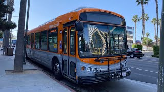 LACMTA 2004 NABI 45CLFW CNG 8028 [upl. by Lledualc868]