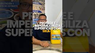 Protege e Impermeabiliza superficies con SIKA1🔺 sika shorts construccion [upl. by Barbie]