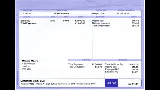 How to make UK Paystub Maker Payslip Paycheck for free [upl. by Oiceladni424]