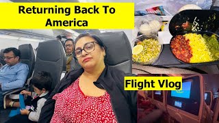 Going Back To USA  Worst Flight Experience  Flight Vlog  Simple Living Wise Thinking [upl. by Anilec]