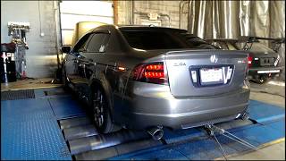 08 Acura TL Type S Loudest DYNO AMAZING HP XLR8 Exhaust [upl. by Sheelagh490]