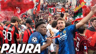 INTERISTI alla festa SCUDETTO del MILAN CI PICCHIANO [upl. by Allsun]