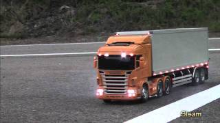 TAMIYA SCANIA 改 6x4 GP RC 試運転 [upl. by Eornom724]