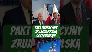 Dariusz Matecki Pakt migracyjny zrujnuje polską gospodarkę imigranci [upl. by Elockin]