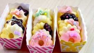 CLOSED：GIVEAWAY Microwavable Mini Donuts Mold 小さくてかわいい レンジでドーナッツ [upl. by Akirdnas]