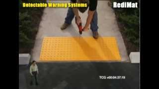 RediMat Detectable Warning System Installation [upl. by Dinsmore]