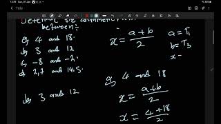 Grade 12  Easy way to determine the arithmetic mean [upl. by Adnauqahs861]