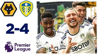 WOLVES 24 LEEDS UNITED HIGHLIGHTS  Premier League 2223 [upl. by Millman]