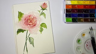 Watercolor  Botanical drawing  Art for Rest  Акварель [upl. by Thirza]