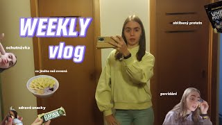 MŮJ TÝDEN⚡  perníčková Milka povídání zdravé snacky škola cvičení a mnoho dalšího  VLOG [upl. by Thais114]