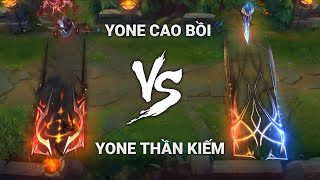 So Sánh Skin Yone Cao Bồi vs Yone Thần Kiếm  Liên Minh Huyền Thoại [upl. by Orabelle]