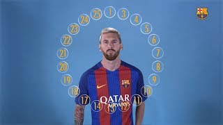 BARÇA EMOJIS The squad define Leo Messi [upl. by Eiramave]