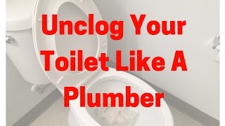 DIY Plunging Unclog a blocked toilet in less than a minute [upl. by Srini]