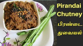 Pirandai chutney in Tamil  பிரண்டை துவையல்  Pirandai recipes [upl. by Akined984]