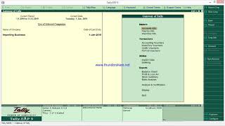 Tally erp 9 Balance Sheet  Opening Balance [upl. by Ridinger]