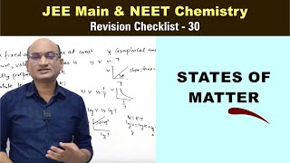 States of Matter  Revision Checklist 30 for JEE amp NEET Chemistry [upl. by Urbas]