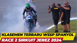 KLASEMEN TERBARU WSSP SETELAH RACE 2 SPANYOL JEREZ 2024 RACE WSSP SPANYOL JEREZ [upl. by Mccarty]