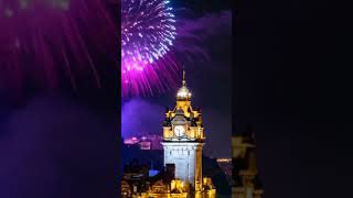 Edinburgh Scotland quotEdinburgh Hogmanay Fireworks  Edinburgh Castlequot 2024 [upl. by Bac]