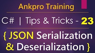 C tips and tricks 23  How to serialize amp deserialize object to JSON using newtonsoftJSON library [upl. by Merrow649]