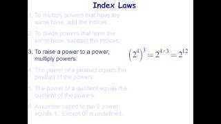 Index Law 3  Raising a Power to a Power [upl. by Adiaj]