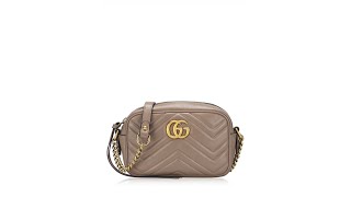 Gucci GG Marmont Matelasse Mini Camera Bag Porcelain Rose [upl. by Anivid]